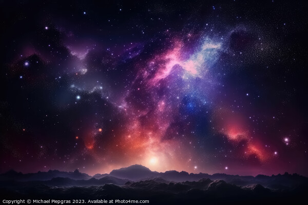 Photo realistic galaxy in the nightsky background created with g Picture Board by Michael Piepgras