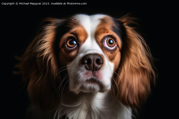 A portrait of a stunned dogs face with wide open eyes created wi Picture Board by Michael Piepgras