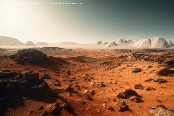 A stunning mars landscape during daytime created with generative Picture Board by Michael Piepgras