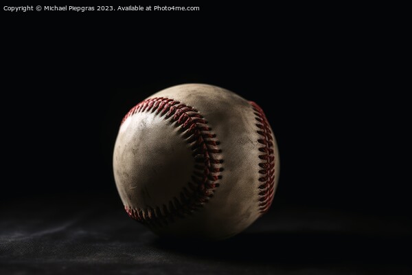 Close up of a baseball with a playfield background created with  Picture Board by Michael Piepgras