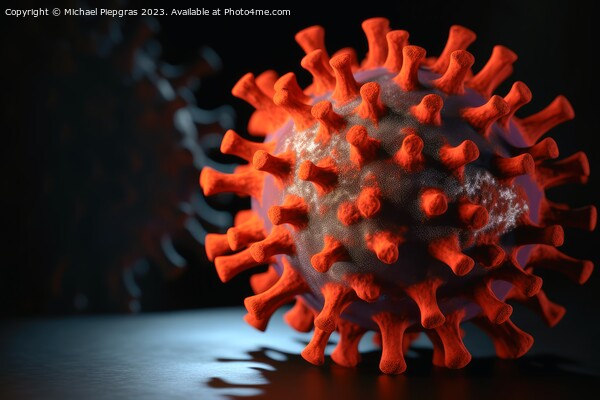 Corona virus macro shot of flu disease variant created with gene Picture Board by Michael Piepgras