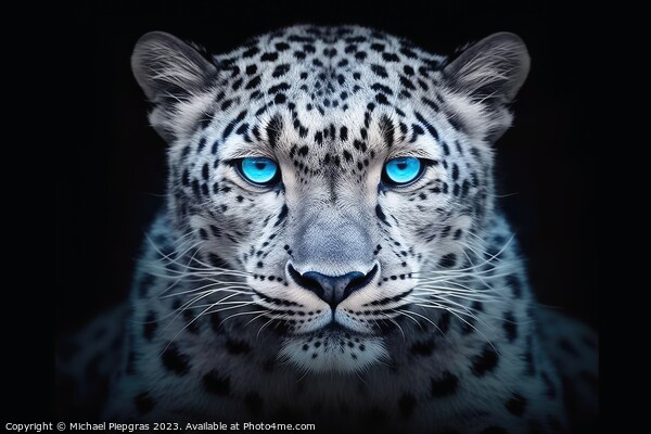 A close up portrait of mesmerizing leopard photography created w Picture Board by Michael Piepgras