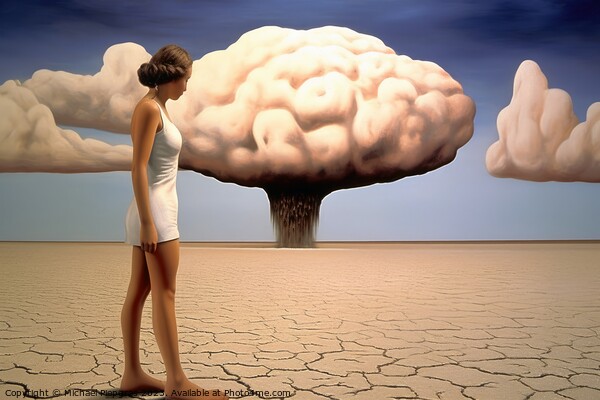 A surreal artwork of humans and landscapes created with generati Picture Board by Michael Piepgras