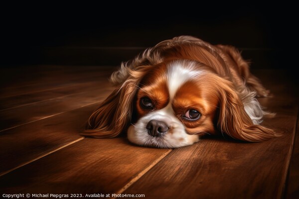 Portrait of a cute cavalier King charles spaniel dog created wit Picture Board by Michael Piepgras