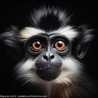 Buy canvas prints of A close up portrait of mesmerizing ape photography created with  by Michael Piepgras