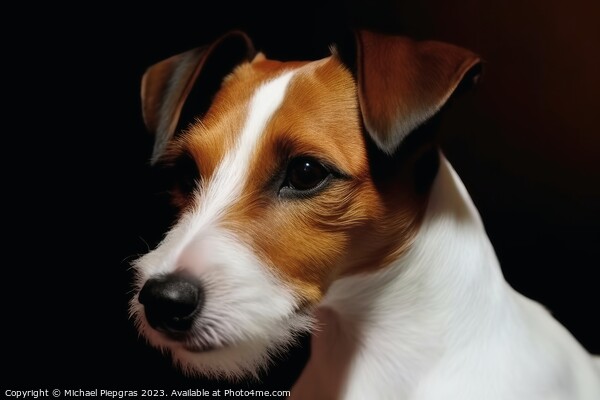 Portrait of a cute Jack Russel terrier do created with generativ Picture Board by Michael Piepgras