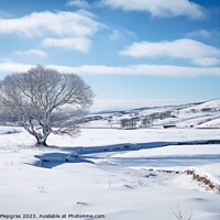 Buy canvas prints of A nordic landscape in winter. by Michael Piepgras