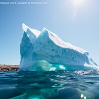 Buy canvas prints of Beautiful shot of an iceberg on a sunny day.^ by Michael Piepgras