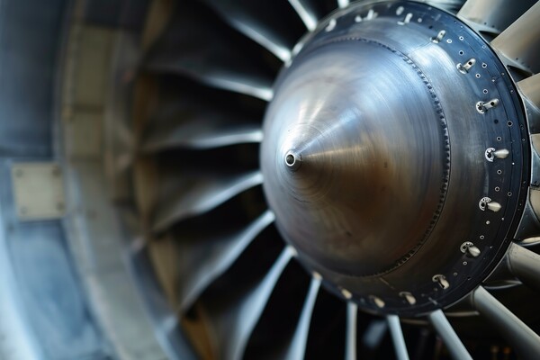 Close up of an aircraft turbine. Picture Board by Michael Piepgras