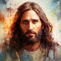 Buy canvas prints of Jesus christ savior of mankind. by Michael Piepgras