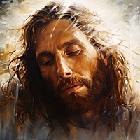 Buy canvas prints of Jesus christ savior of mankind. by Michael Piepgras