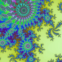 Buy canvas prints of Beautiful zoom into the infinite mathematical mandelbrot set fractal by Michael Piepgras
