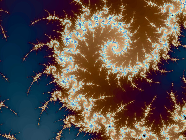 Beautiful zoom into the infinite mathemacial mandelbrot set fractal Picture Board by Michael Piepgras