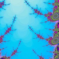Buy canvas prints of Beautiful zoom into the infinite mathemacial mandelbrot fractal. by Michael Piepgras