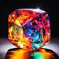 Buy canvas prints of A colorful big glowing gem by Michael Piepgras