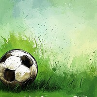 Buy canvas prints of A background for a big game of soccer event. by Michael Piepgras