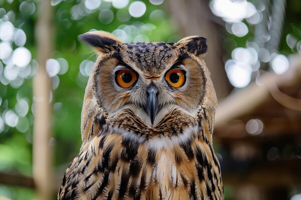 A stunning owl in nature looking at the camera. Picture Board by Michael Piepgras