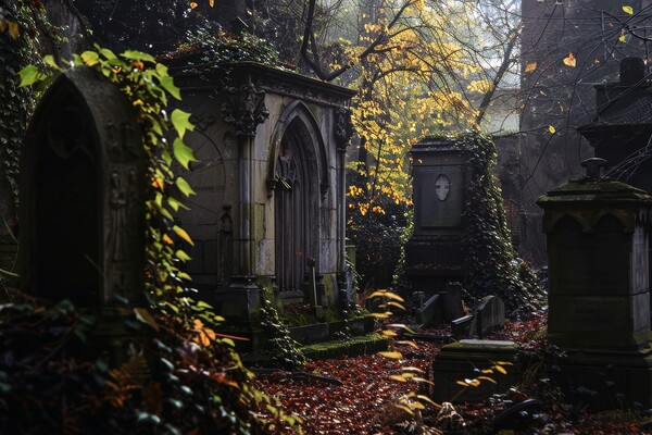 A very spooky old graveyard. Picture Board by Michael Piepgras