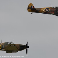 Buy canvas prints of Spitfire & Hurricane by John Withey