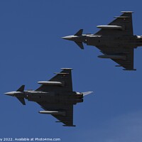 Buy canvas prints of Austrian Eurofighter Typhoons by John Withey