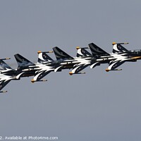 Buy canvas prints of ROK Black Eagles in close formation by John Withey