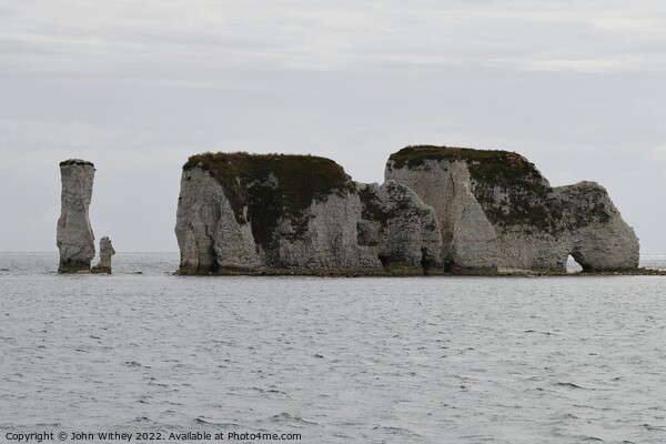 Old Harry rocks Picture Board by John Withey