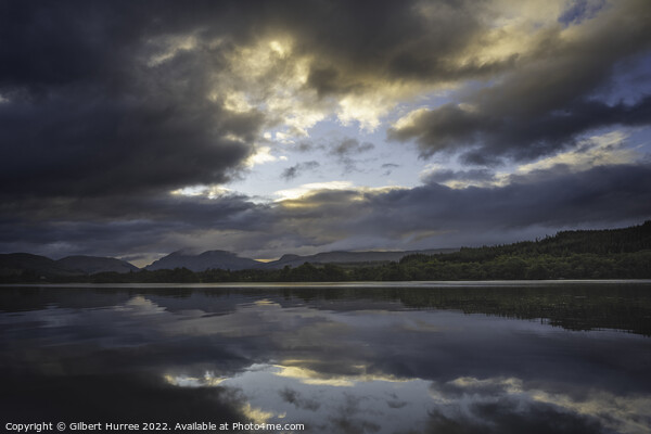 Loch Awe's Ethereal Sky Mirror Picture Board by Gilbert Hurree