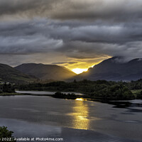 Buy canvas prints of 'Awakening Dawn over Loch Awe' by Gilbert Hurree