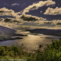 Buy canvas prints of Argyll's Golden Hour: Loch Ruel's Splendour by Gilbert Hurree