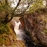 Buy canvas prints of Enchanting Highland Nevis Waterfall by Gilbert Hurree