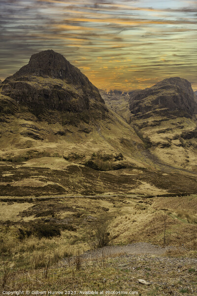 Scotland's Tranquil Glencoe Vista Picture Board by Gilbert Hurree