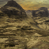 Buy canvas prints of Glencoe's Rocky Monolith by Gilbert Hurree