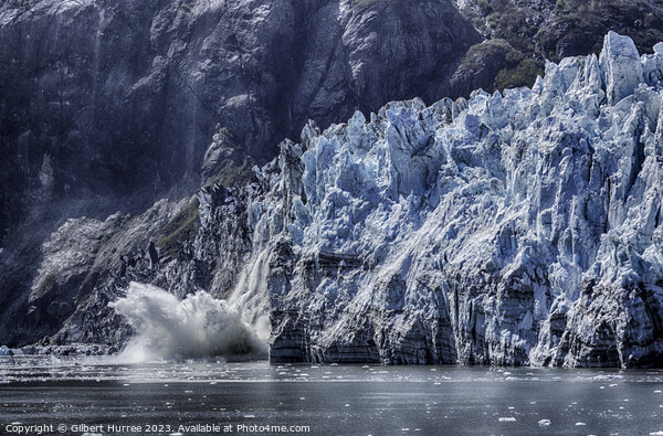 Glacier Bay Alaska Picture Board by Gilbert Hurree