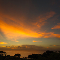 Buy canvas prints of Sunset in Mauritius by Gilbert Hurree