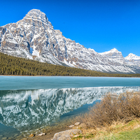 Buy canvas prints of 'The Crystal Mirrors: Canadian Rockies' by Gilbert Hurree