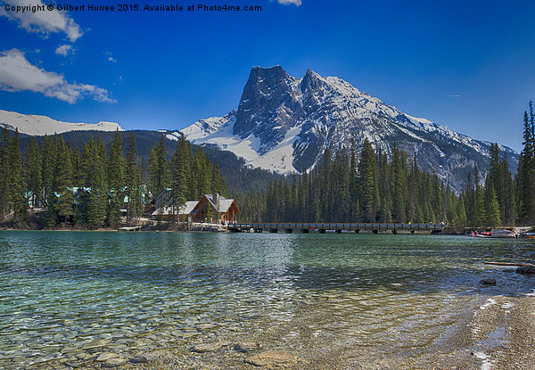 Enchanted Waters of Emerald Lake Picture Board by Gilbert Hurree