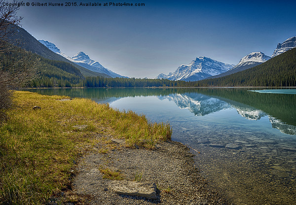 'Emerald Vistas: Transcendent Canadian Rockies' Picture Board by Gilbert Hurree