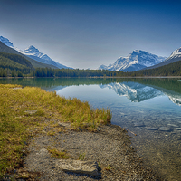 Buy canvas prints of 'Emerald Vistas: Transcendent Canadian Rockies' by Gilbert Hurree