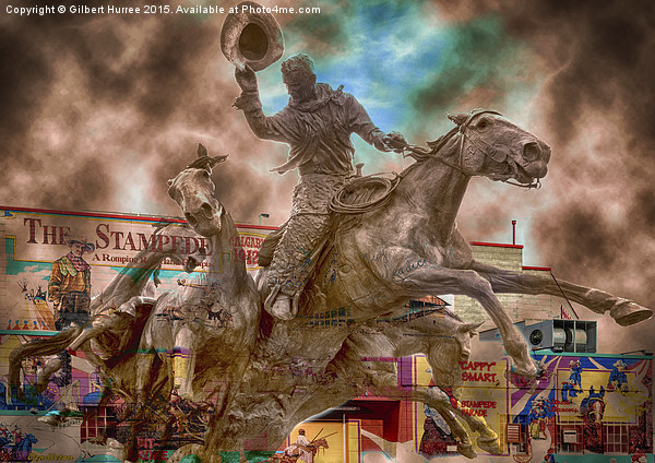  The Calgary Stampede Canada Picture Board by Gilbert Hurree