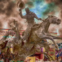 Buy canvas prints of  The Calgary Stampede Canada by Gilbert Hurree