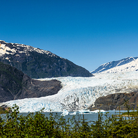 Buy canvas prints of Chilly Splendour: Mendenhall Glacier by Gilbert Hurree