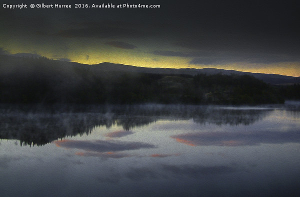 Dawn's Embrace over Loch Awe Picture Board by Gilbert Hurree