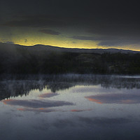 Buy canvas prints of Dawn's Embrace over Loch Awe by Gilbert Hurree