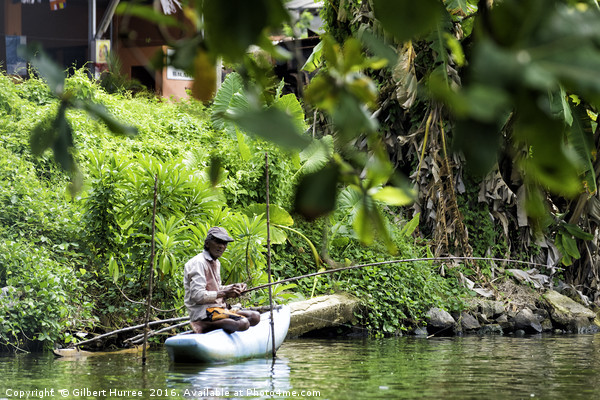 Sri Lankan Fisherman's Solitude Picture Board by Gilbert Hurree