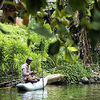 Buy canvas prints of Sri Lankan Fisherman's Solitude by Gilbert Hurree