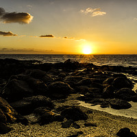Buy canvas prints of Dawn's Embrace on Rodrigues Island by Gilbert Hurree