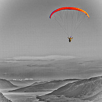 Buy canvas prints of Enthralling Alaskan Paragliding Adventure by Gilbert Hurree