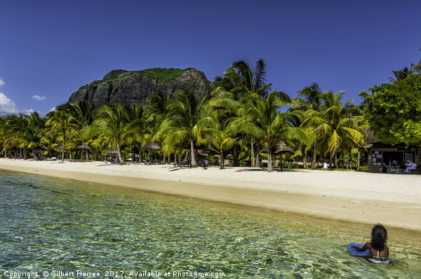 'Le Morne Brabant: Mauritius' Unseen Beauty' Picture Board by Gilbert Hurree