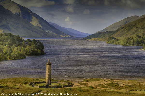 Scotland's Timeless Glenfinnan Monument: A Natural Picture Board by Gilbert Hurree