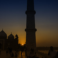 Buy canvas prints of Love's Tribute: Taj Mahal at Twilight by Gilbert Hurree